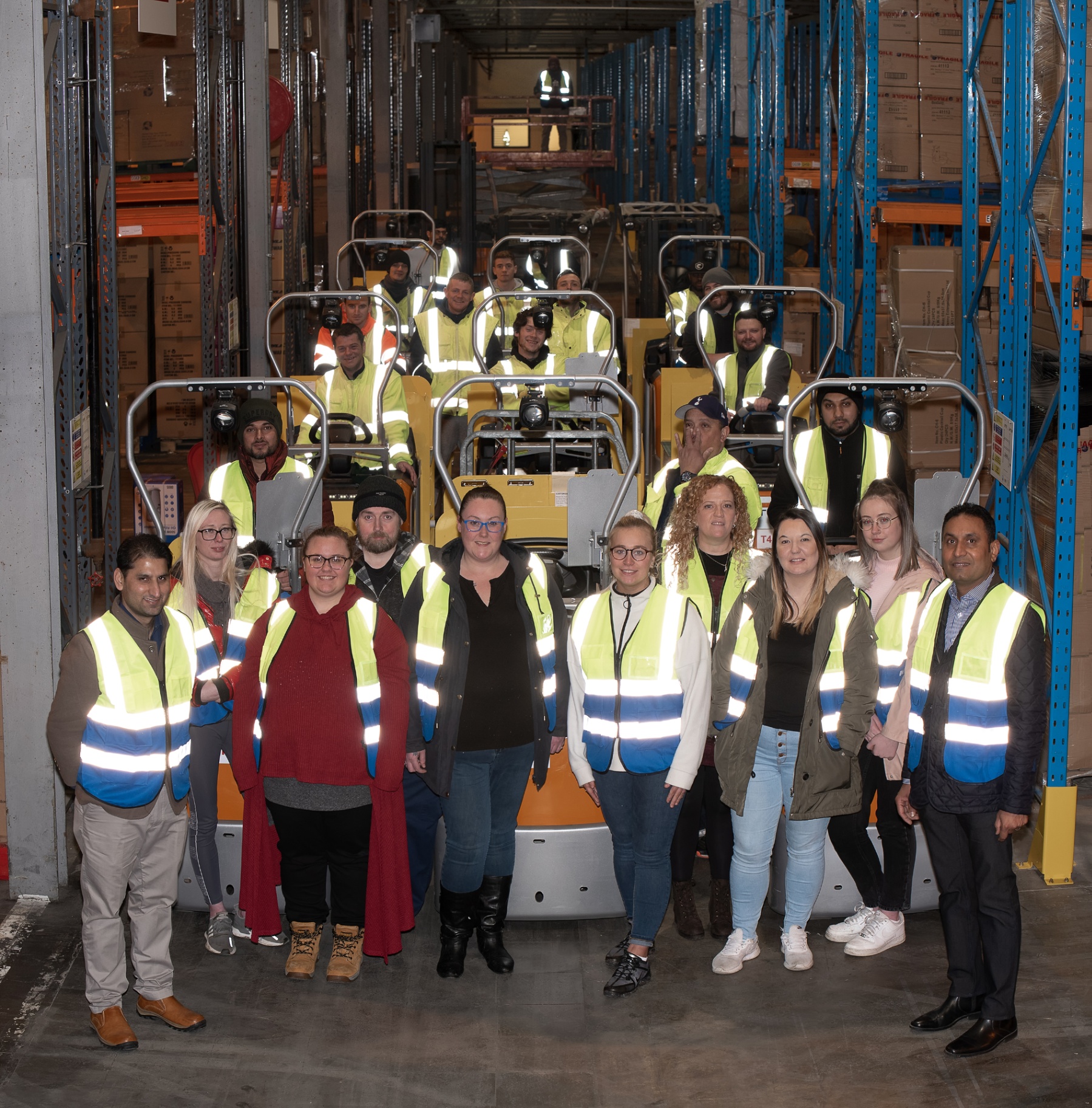 The Denny team at the UK fulfilment warehouse